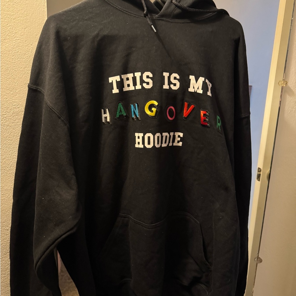 Women’s NWT Black Hangover Hoodie Size 2XL